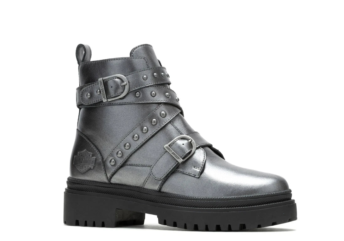 5.25" Metallic Grey Fashion Boots for Harley-Davidson (OEM D87301)