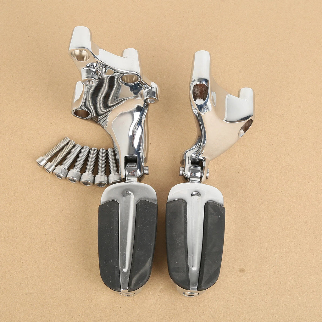 Passenger Foot Pegs w/ Mount Bracket for Harley Sportster 883 1200 (2014–2022)