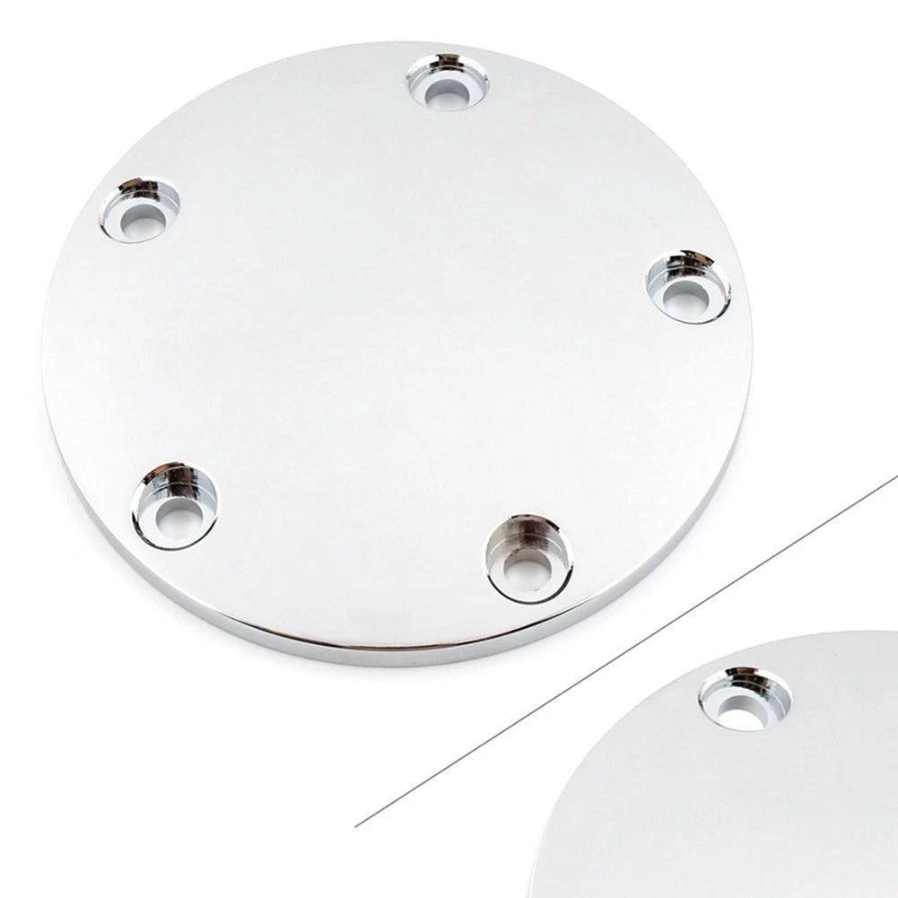 Chrome Domed Timing Points Cover for Harley Twin Cam Softail Dyna Touring (1999–2017)