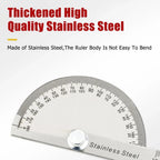Rotary Angle Finder Machinist Ruler for Stainless Steel (0-180°)