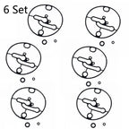 Set of 6 Carburetor Bowl Gaskets for Nikki B&S (N/A) 698781 796184 799727