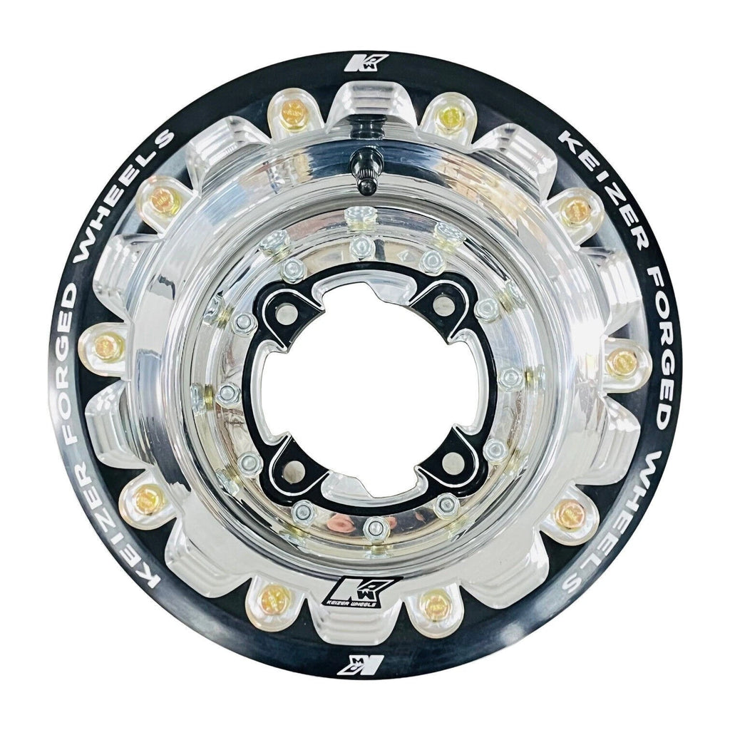 Set of 4 Keizer Forged Beadlock Rims for KFX LTZ 250 400 LTR450 (Polished)