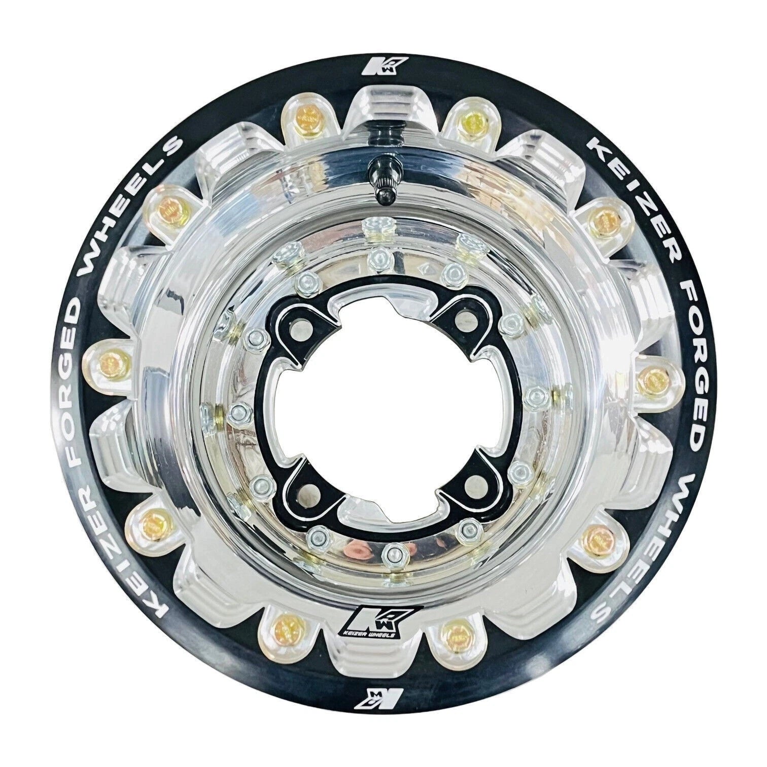 Set of 4 Keizer Forged Beadlock Rims for KFX LTZ 250 400 LTR450 (Polished)