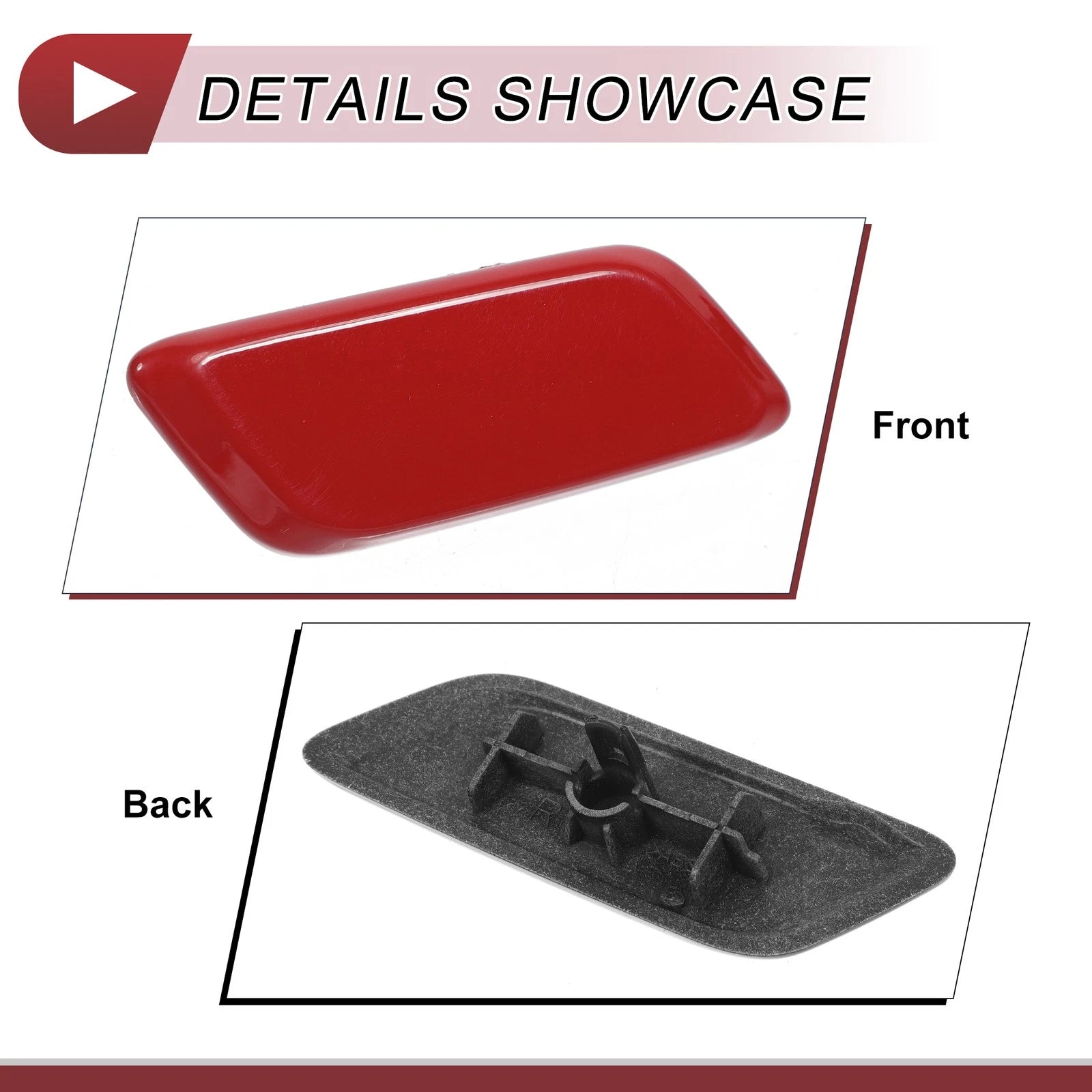Front Right Bumper Headlight Washer Nozzle Cover for Lexus RX350 (2013–2015) Red