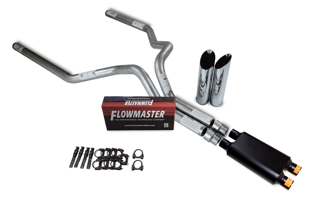 3" Dual Exhaust Flowmaster D Super 40 for Chevy GMC 2500 (2000–2006)
