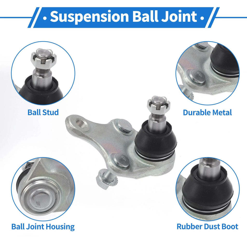 2X Front Lower Ball Joints for Toyota RAV4 (2006–2018) No.K500062/4333019245