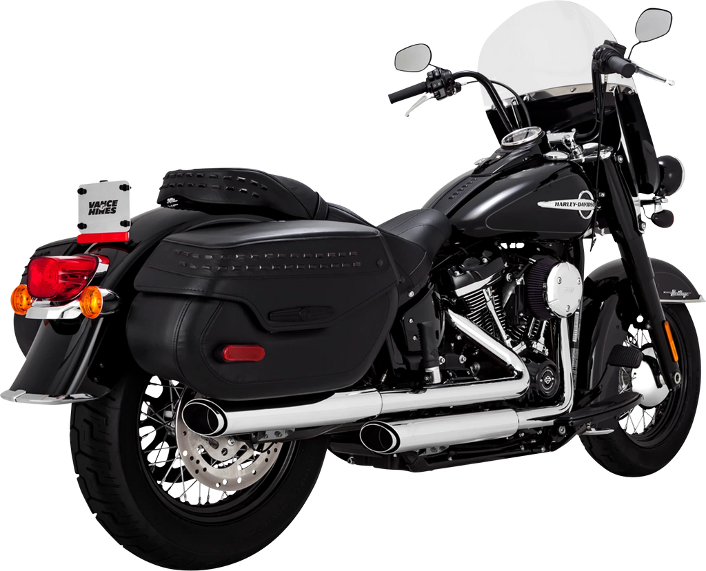Vance & Hines 3" Twin Slash Slip-On Muffler Chrome 16379 for Harley Touring (2018–2024)