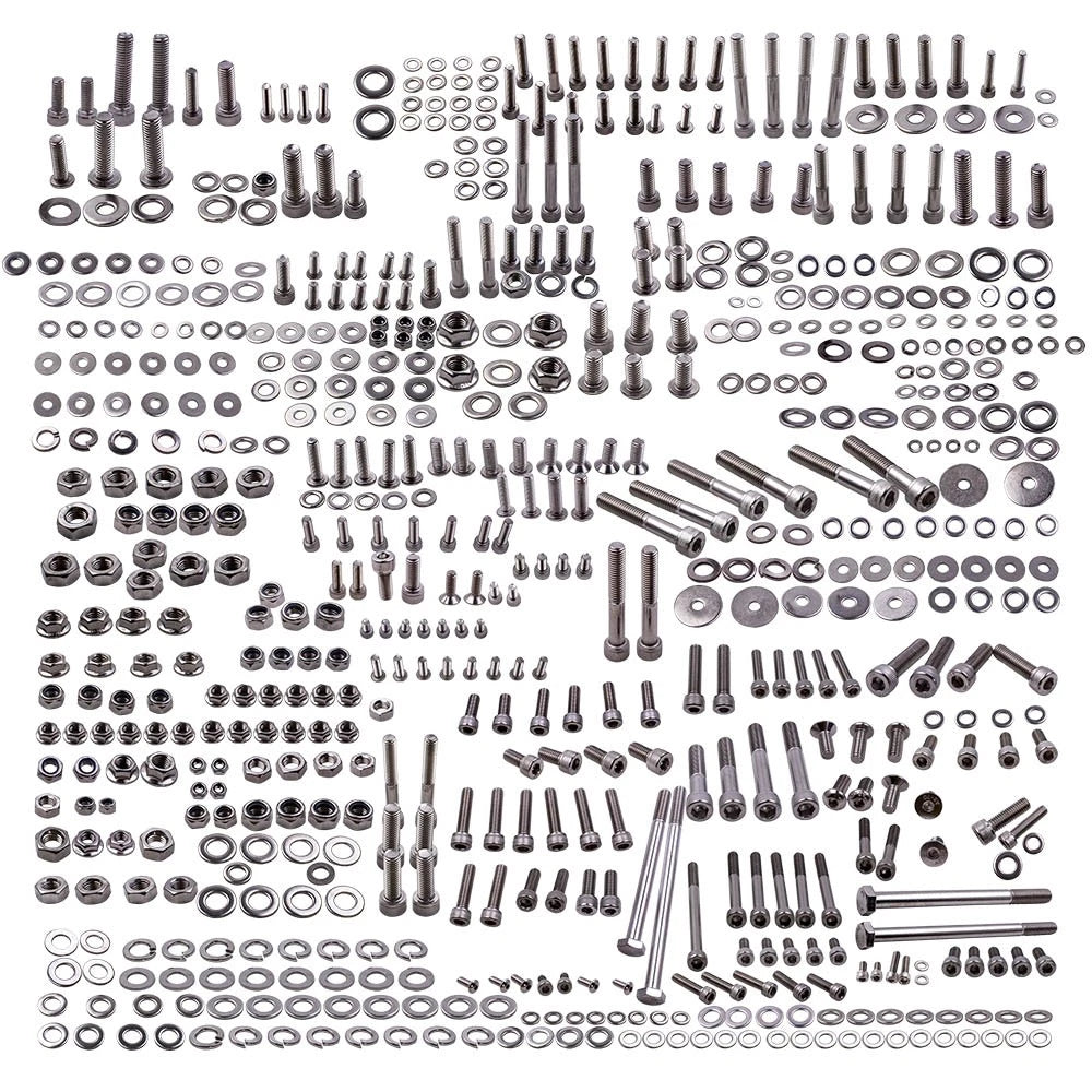659pcs Stainless Steel Bolt Screw Kit for Yamaha YFZ350 (1987–2006)