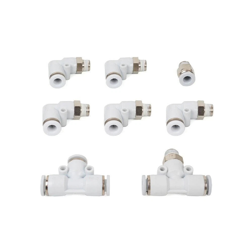 10pcs Air Hose Pipe Tube Kit for Push to Connect Fittings