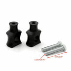 Set of 2 Black 7/8" 22mm Bar Clamp Risers for Dirt Bike ATV Quad