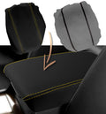 Leather Console Lid Armrest Cover for Acura TSX (2009–2014) Yellow Stitch