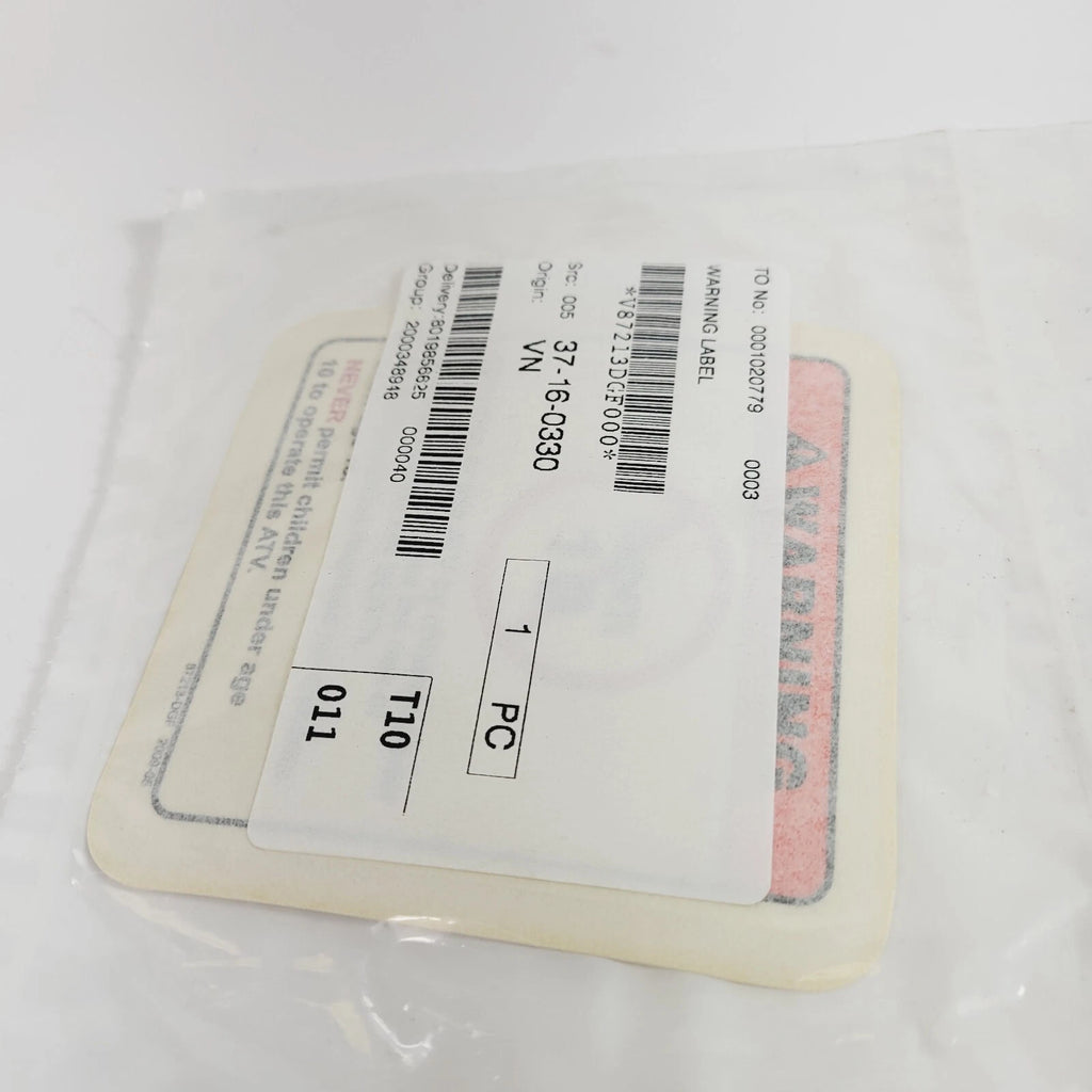 Warning Label for Can-Am DS 90 X (2010) V87213DGF000