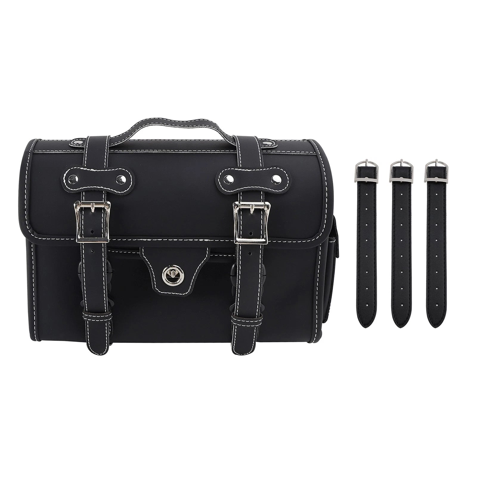 Saddlebag Storage Pannier for Scooter Motorcycle (White)