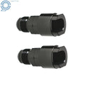 2X 6AN Fuel Adapter Fitting to 5/16" Quick Connect Female Black for