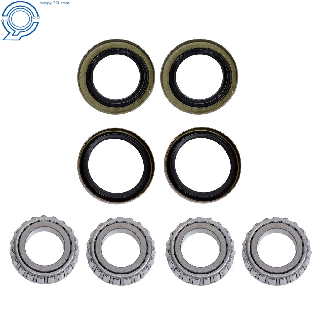 Set of 4 Galvanized Trailer Hub Kits for 2000 lbs Trailers