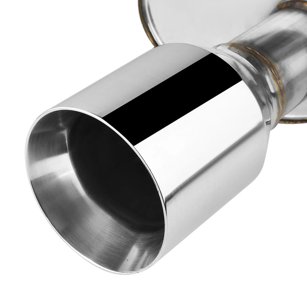 Dual 4" Rolled Muffler Tip for Nissan Maxima (2004–2008) - Stainless Racing Catback
