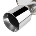 Dual 4" Rolled Muffler Tip for Nissan Maxima (2004–2008) - Stainless Racing Catback