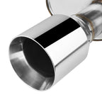 Dual 4" Rolled Muffler Tip for Nissan Maxima (2004–2008) - Stainless Racing Catback
