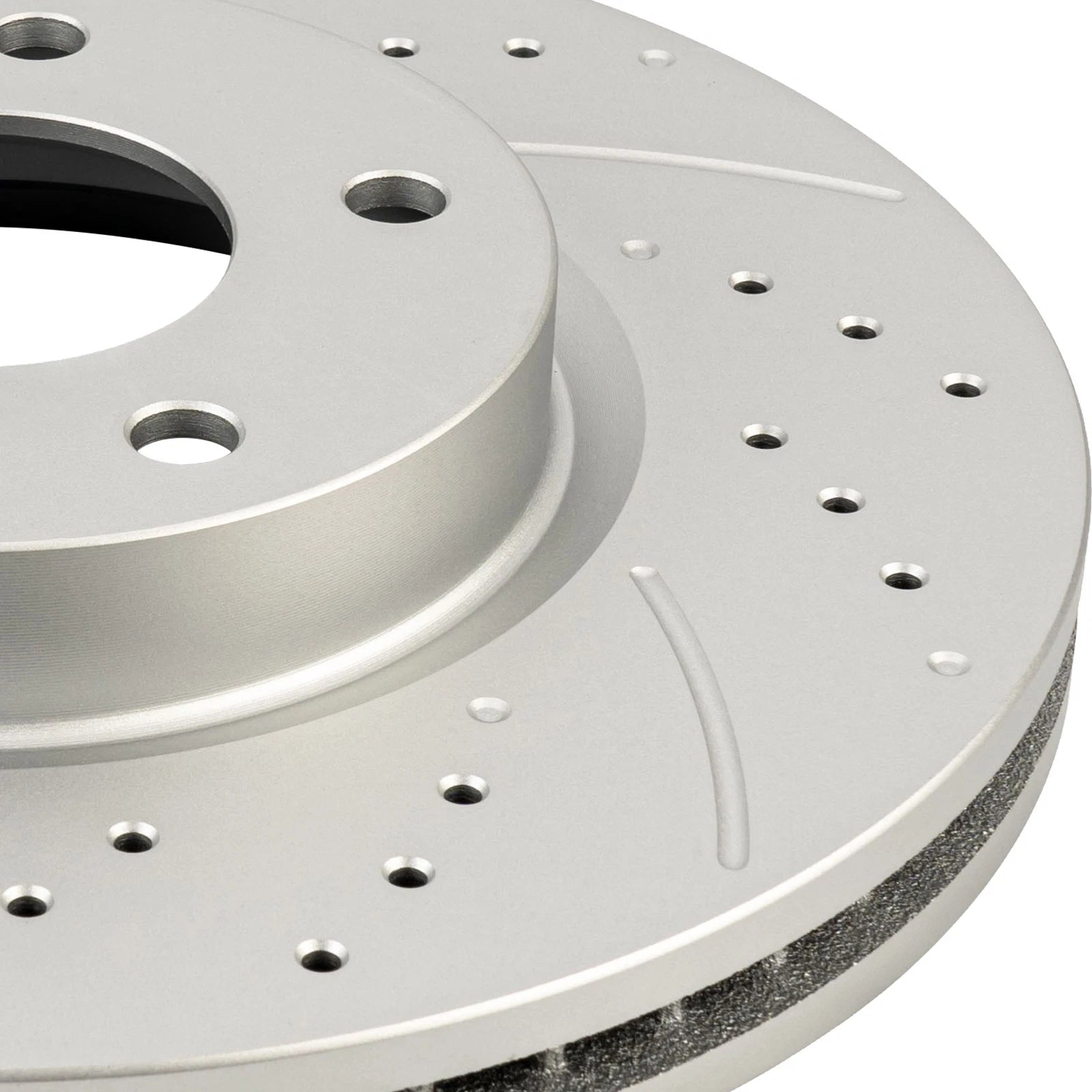 2x Front Drilled Slotted Brake Rotors for Mazda CX-5 (2013–2015)