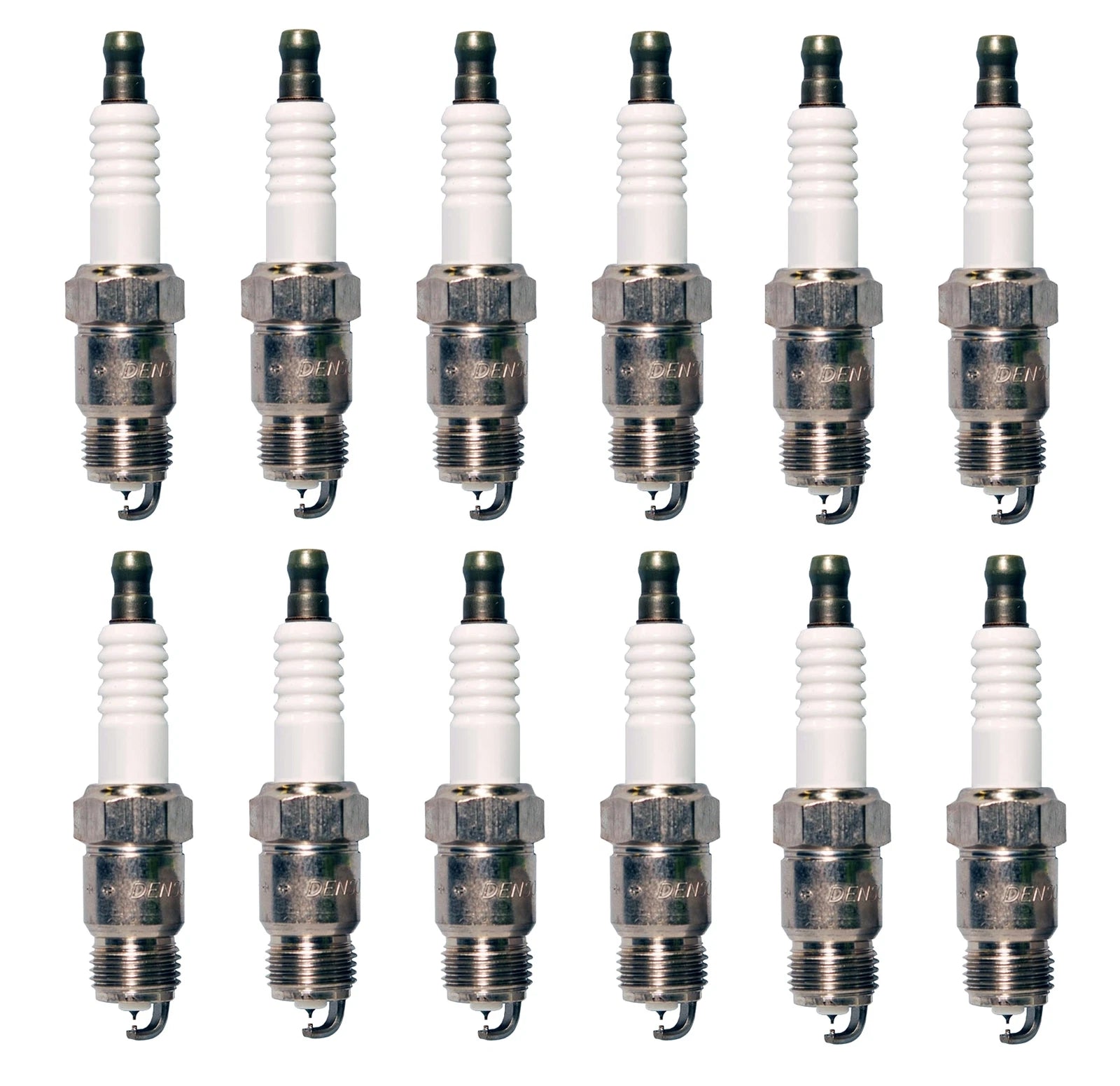 Set of 12 Denso Iridium TT Spark Plugs Gap 0.040 for Dodge GMC Buick Chevy