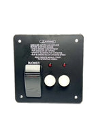 Blower Switch Panel for Custom 4in x 4in, Black