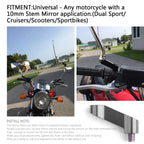 2X Motorcycle Mirror Extenders for Honda Titan (Fit 2010–2023)