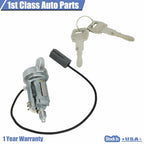 Ignition Lock Cylinder Chrome Bezel with Key for Ford Ranger Tempo (1983-1997)