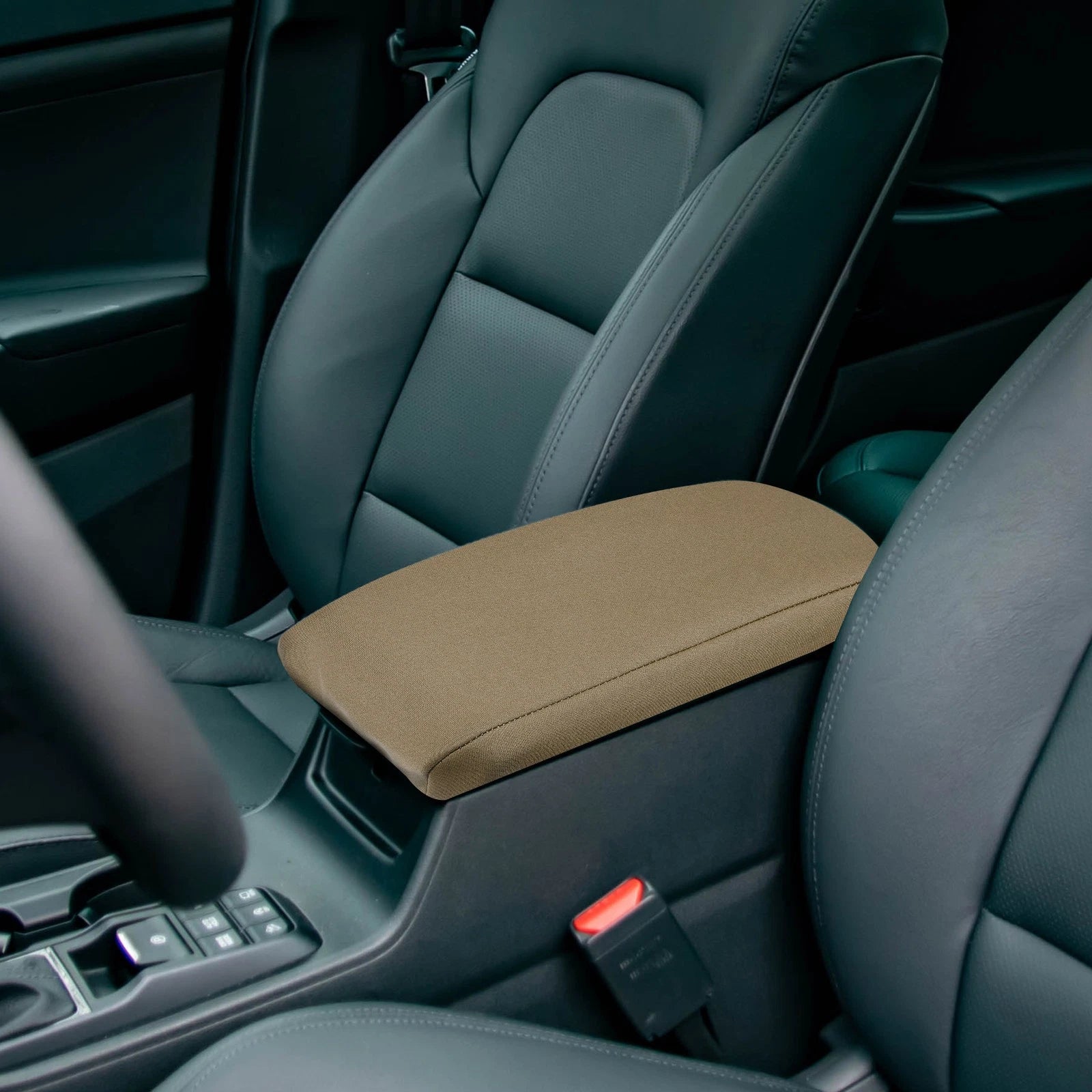 Center Console Armrest Cover for Subaru Forester (2015–2018) Dark Brown