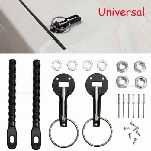 Hood Pin Lock Kit for Universal Cars (All Models)