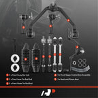 Set of 10 Front Control Arms with Ball Joints & Tie Rods for Ford (2001–2005)