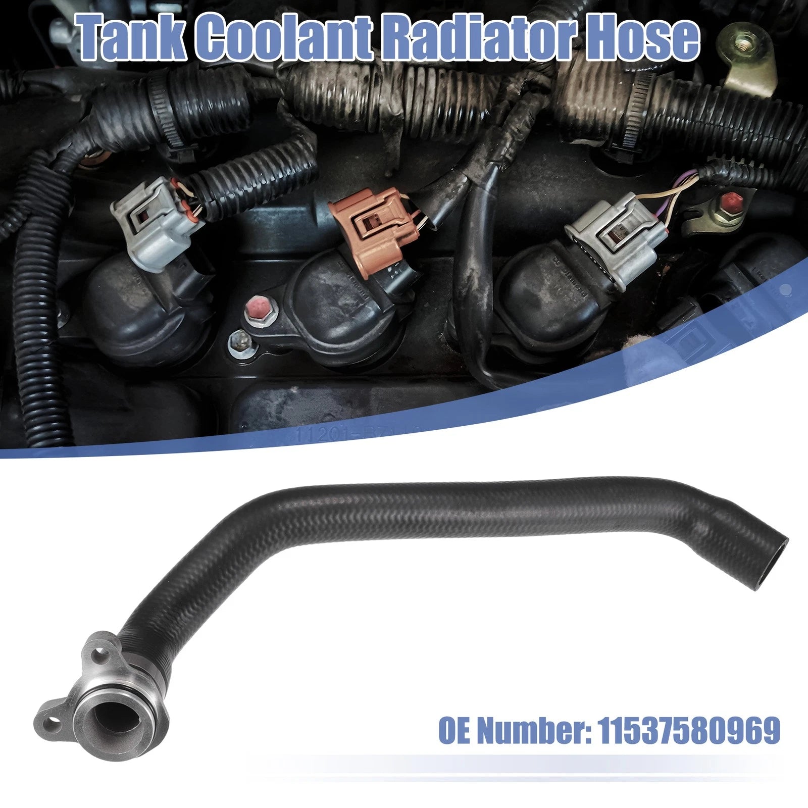 Heater Hose Radiator Expansion Tank Pipe for BMW 535i (No. 11537580969)