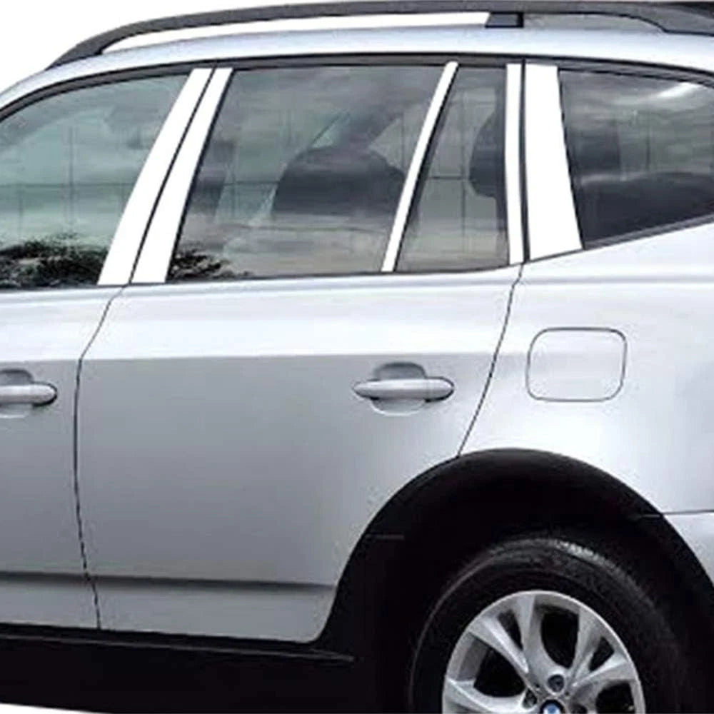 Luxury FX Stainless Steel Pillar Post Trim Kit for BMW X3 (2004–2010)