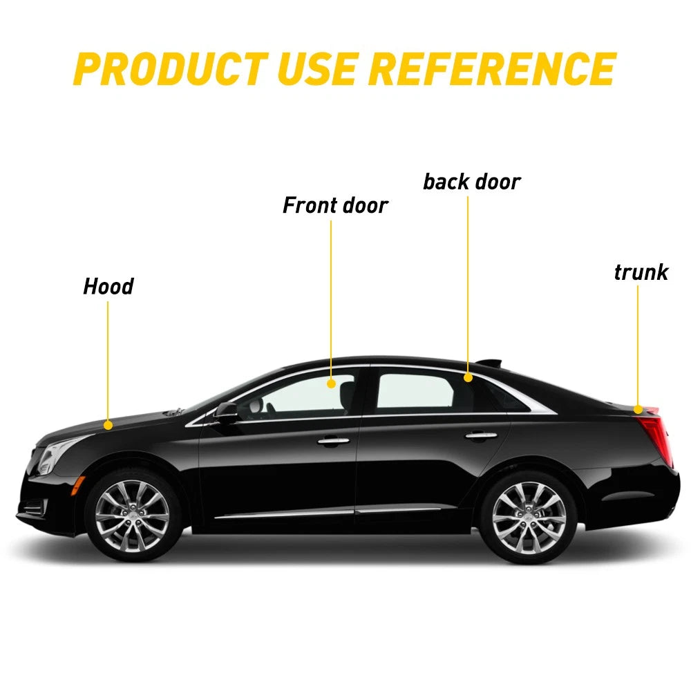Hood Rubber Shape Seal Edge Guard Trim Molding for Various Vehicles