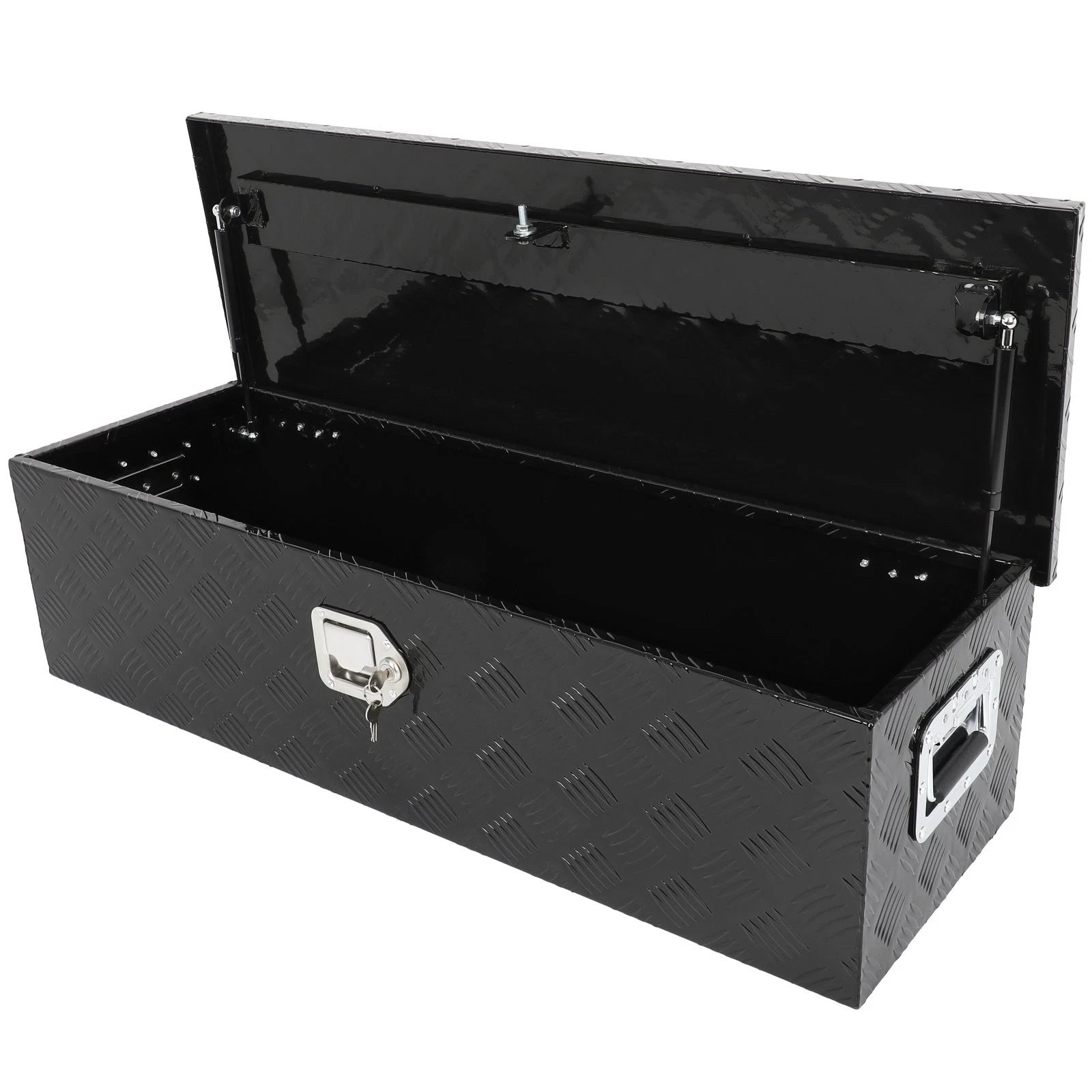 39" Black Aluminum Tool Box for Pickup Truck (Fits Most Models)