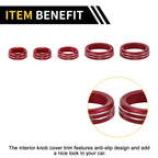 Air Conditioner Volume Switch Knob Cover Ring for Ford Maverick (2022–2024) Red