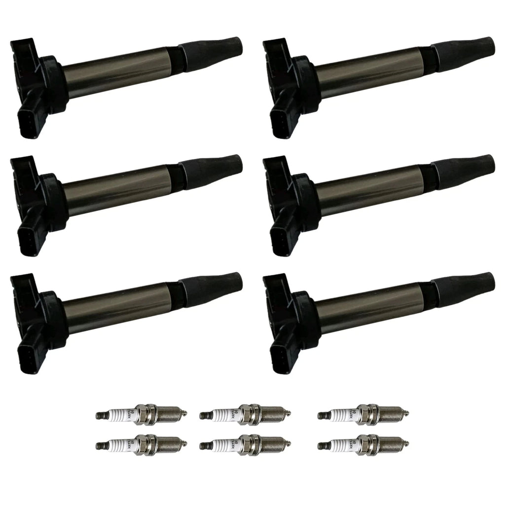 Set of 6 Ignition Coils & Iridium Spark Plugs for Toyota Tacoma (2016–2021)