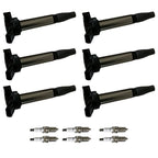 Set of 6 Ignition Coils & Iridium Spark Plugs for Toyota Tacoma (2016–2021)