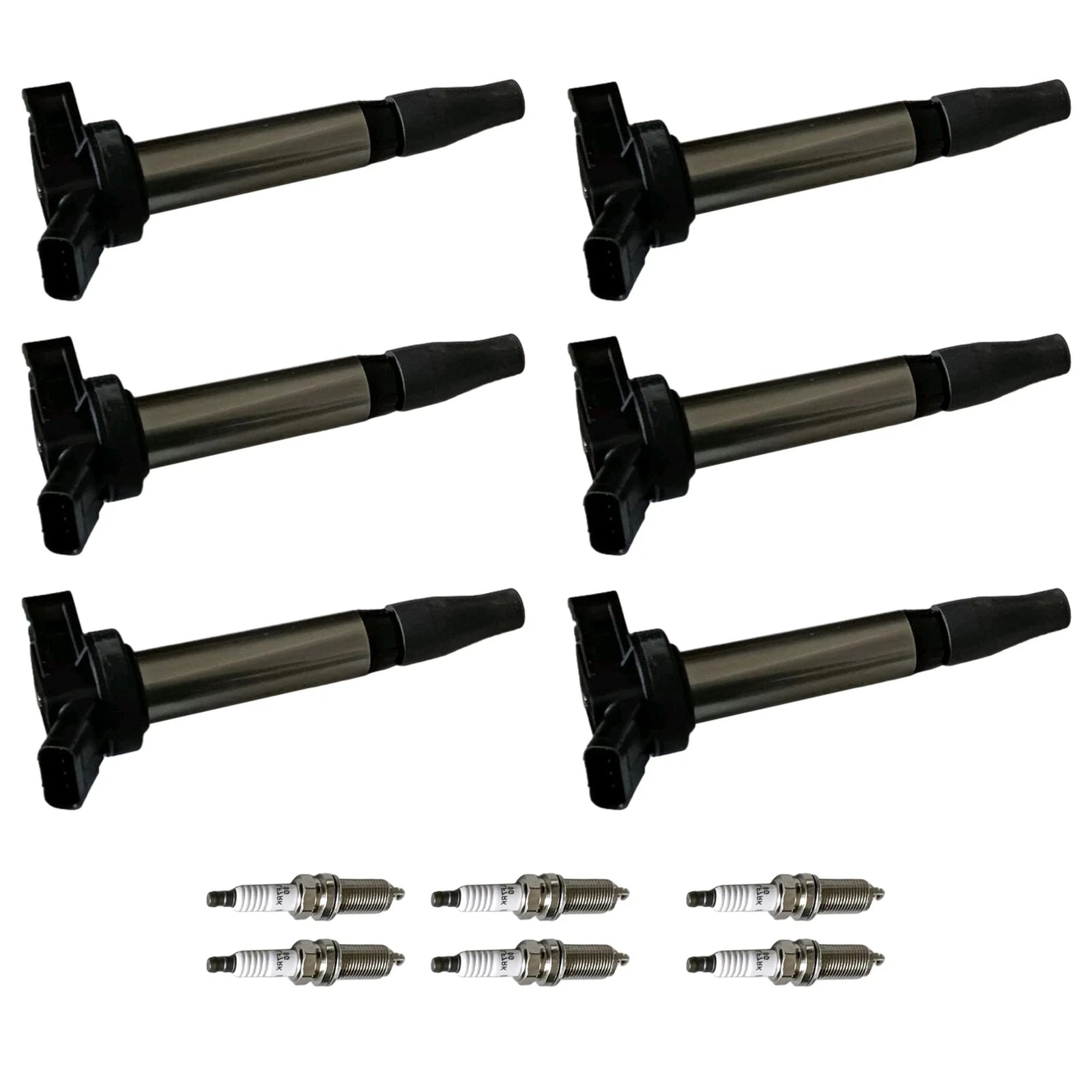 Set of 6 Ignition Coils & Iridium Spark Plugs for Toyota Tacoma (2016–2021)