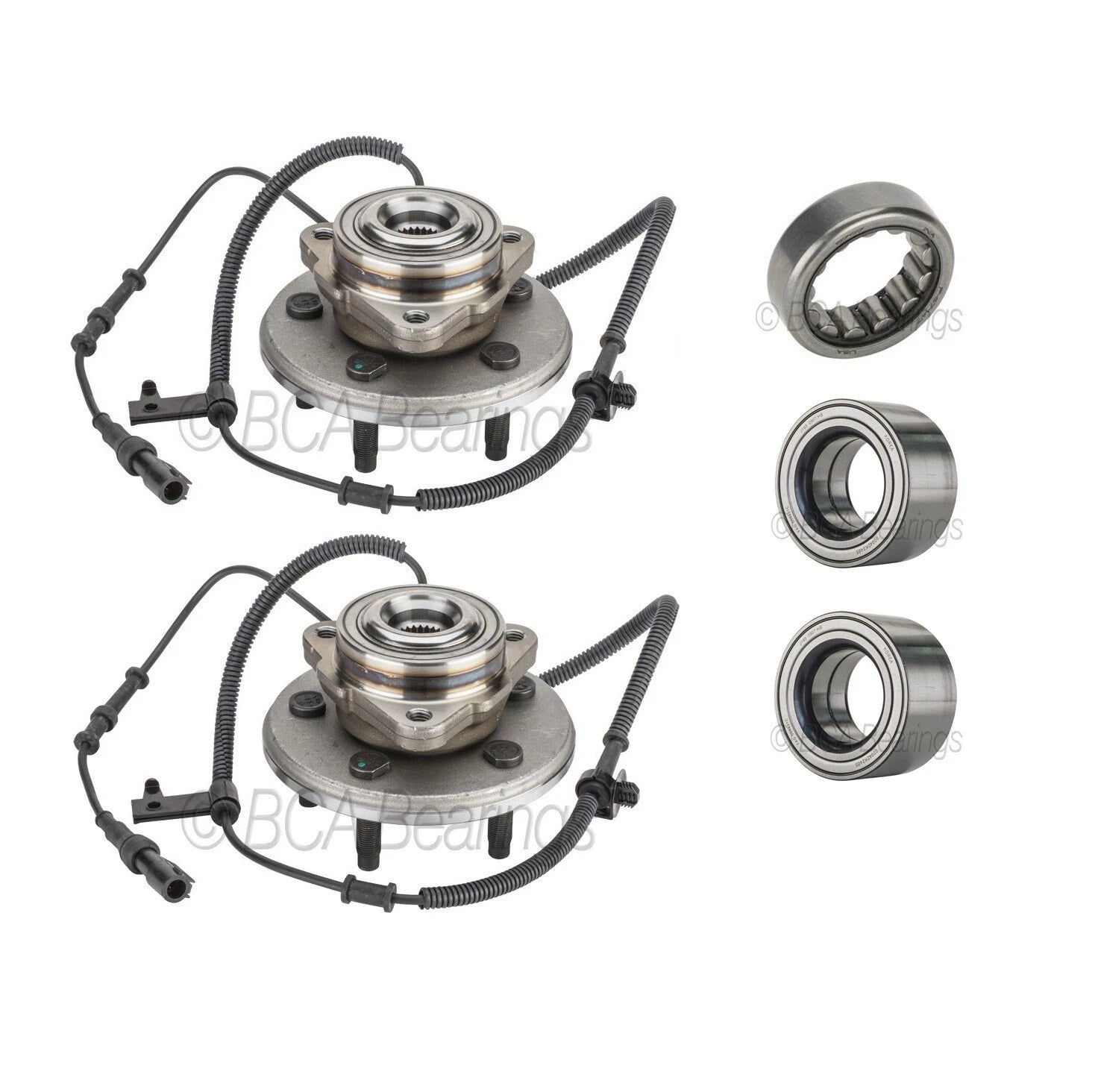 Front Rear Wheel Bearing Hub Assembly Kit for Ford Mercury