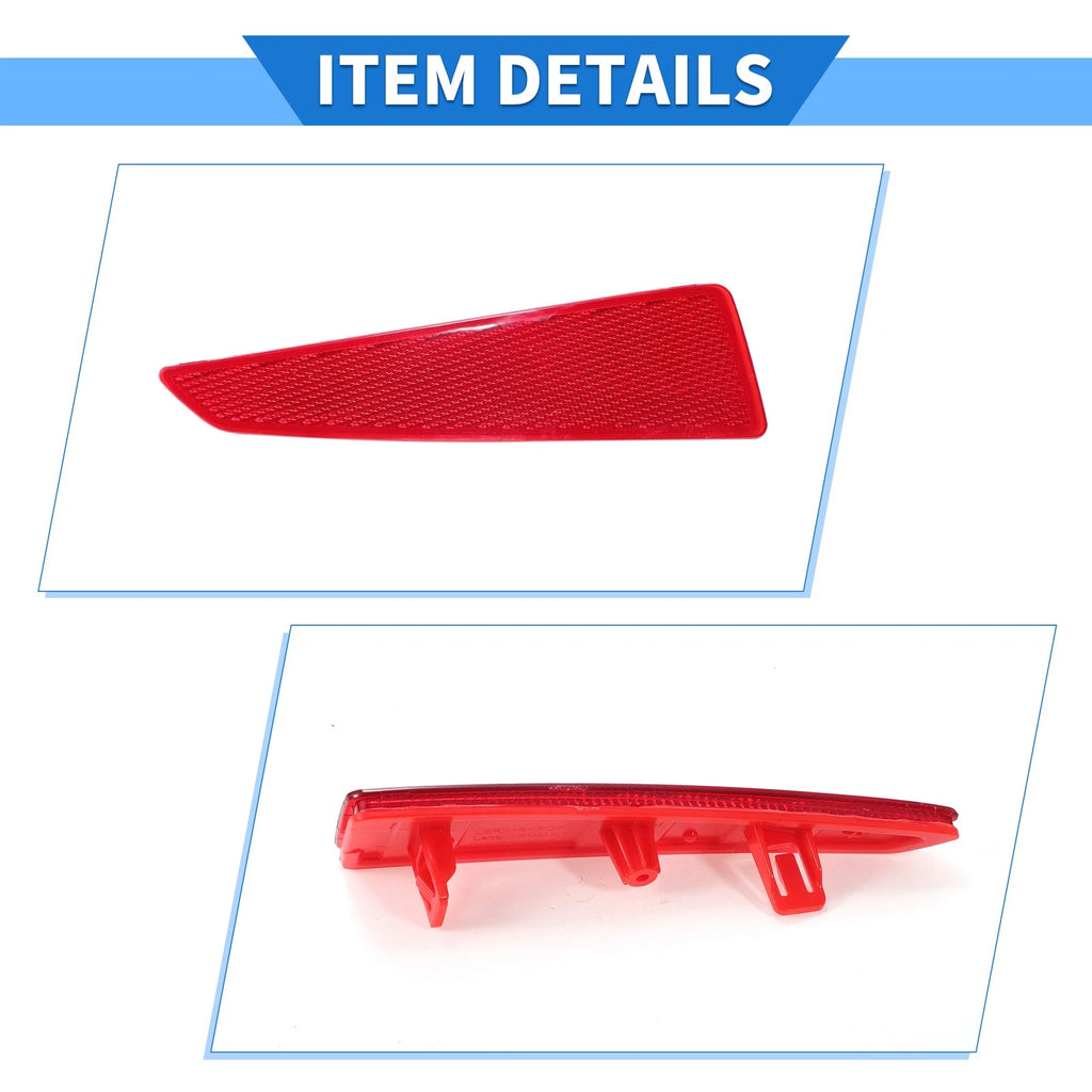 Rear Left Bumper Reflector No. 8192048050 for Lexus RX350 (2016–2019) Red