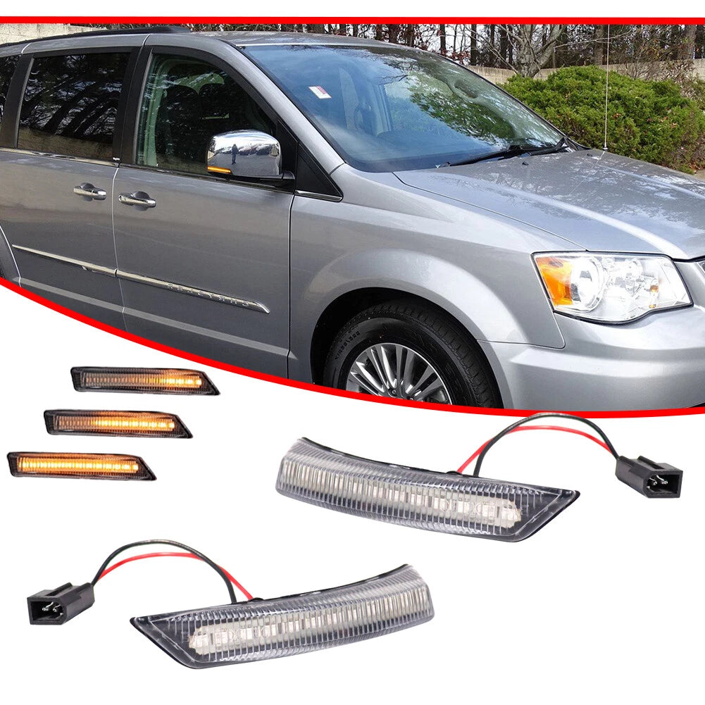 Sequential LED Side Mirror Signal Lights for Grand Caravan (2008–2016)