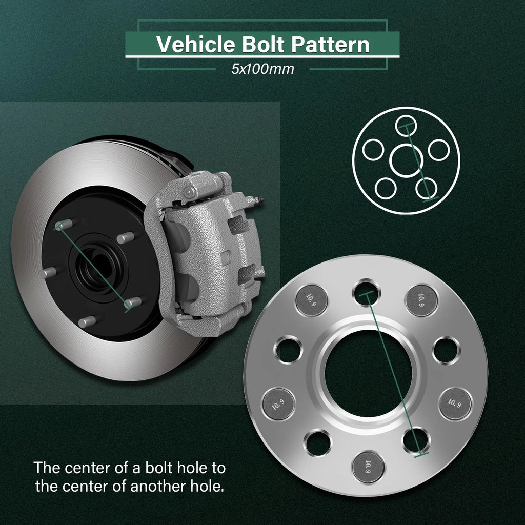 4X 15mm Wheel Adapters 5x100 to 5x114.3 for Subaru BRZ, Impreza, Forester (2013–2021)