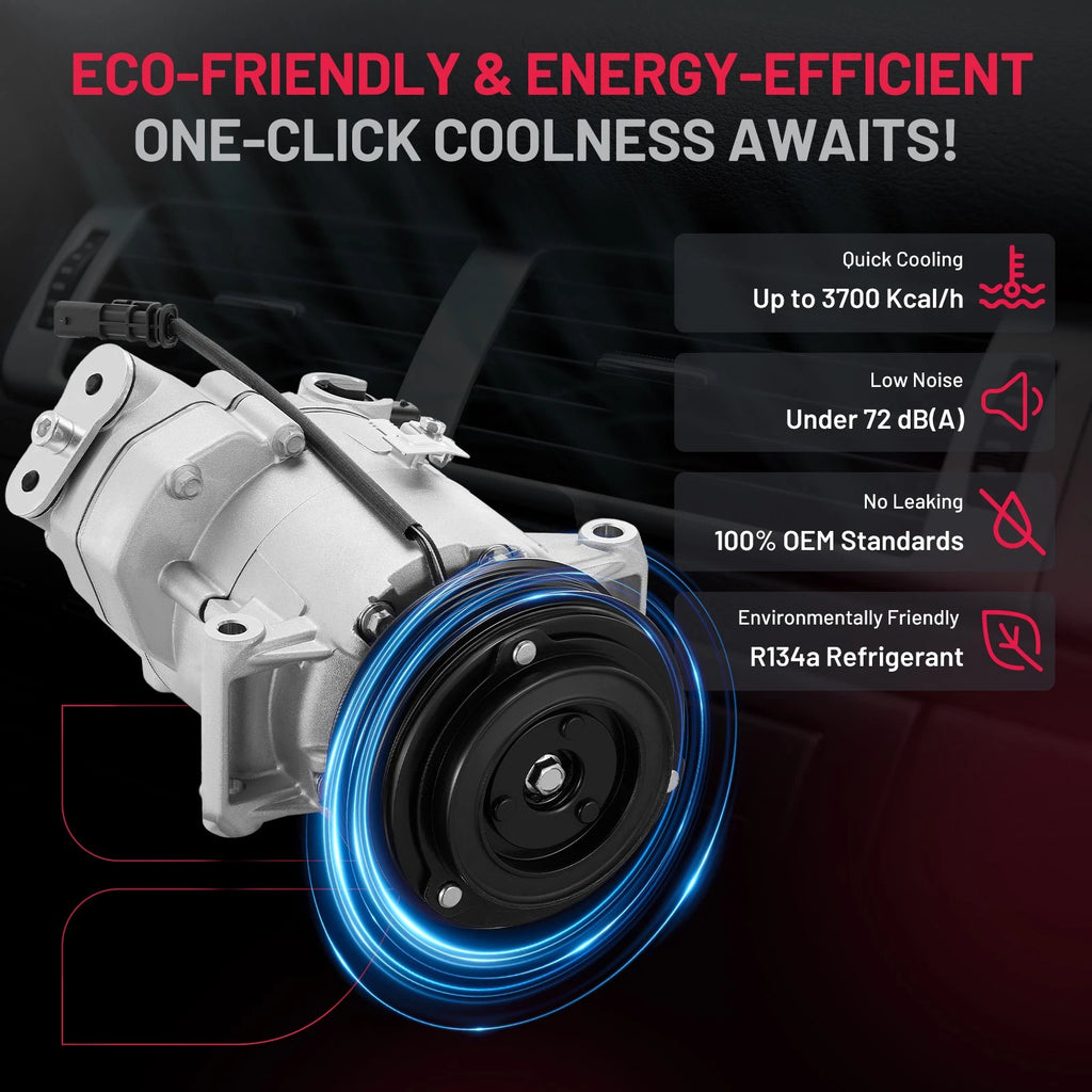 AC Compressor for Chevrolet Cruze 1.8L 2012–2015, 2.0L 2014–2015, 2016 Limited