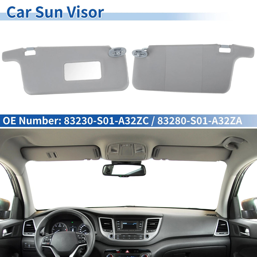 Set of 2 Sun Visors for Honda Civic (1996–2000) Gray No.83230-S01-A32ZC