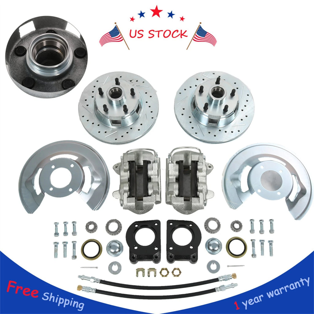 Front Drum-Disc Brake Conversion Kit for Ford Mustang (1964–1969)