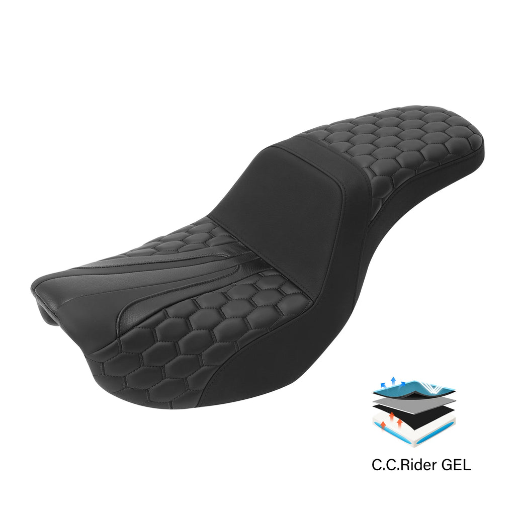 Gel Seat for Harley Low Rider FXDL, Wide Glide (2006–2017)