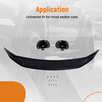 Trunk Wing Spoiler for Universal Sedan Cars (ABS, Gloss Black)