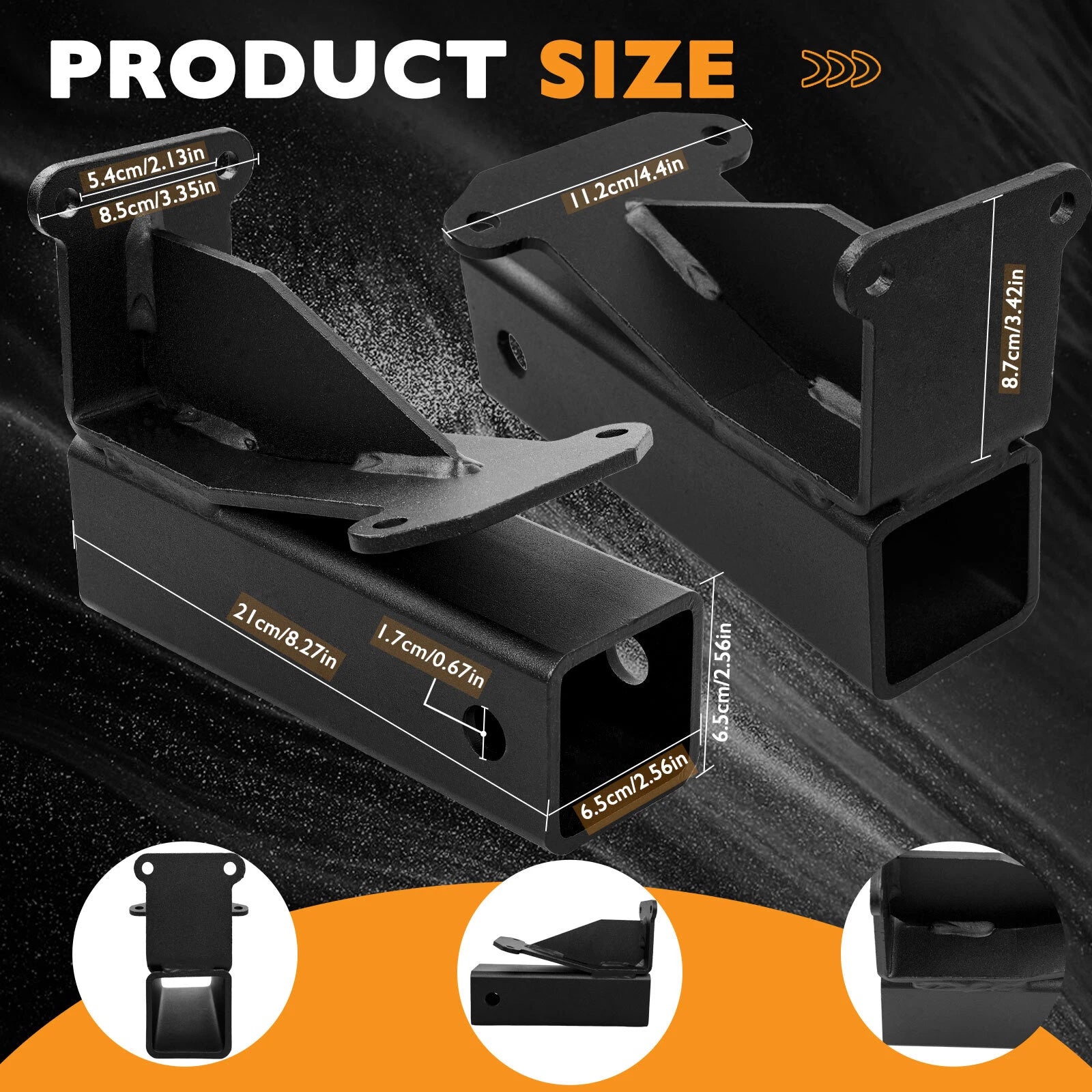 2" Trailer Hitch Receivers Kit for Bad Boy Maverick (093-1136-23, 093-1136-98)