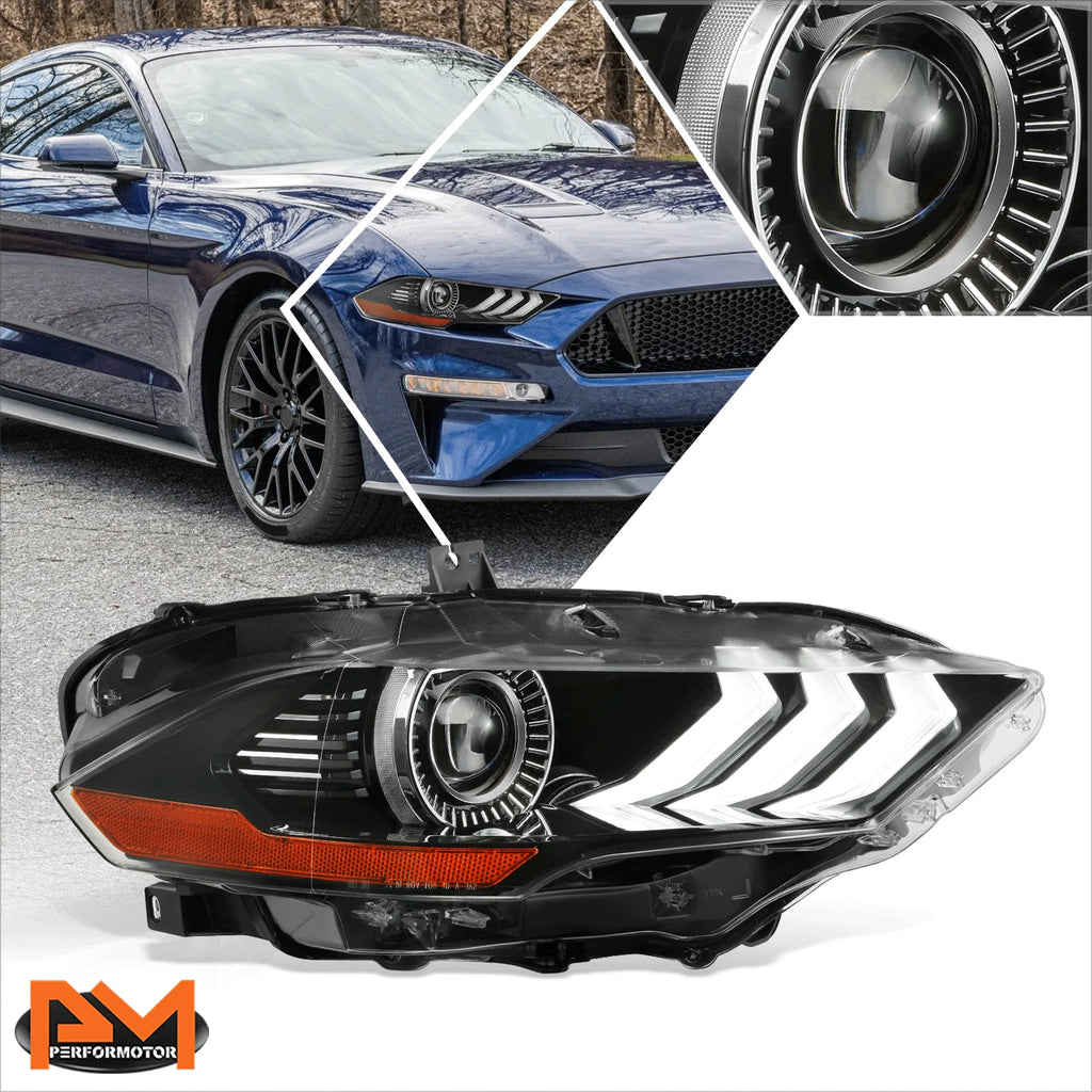 HID Projector Headlight Lamp for Ford Mustang (2018–2022)