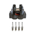 Denso Ignition Coil & Bosch Spark Plugs Kit for Mazda 626 (1998–2002)